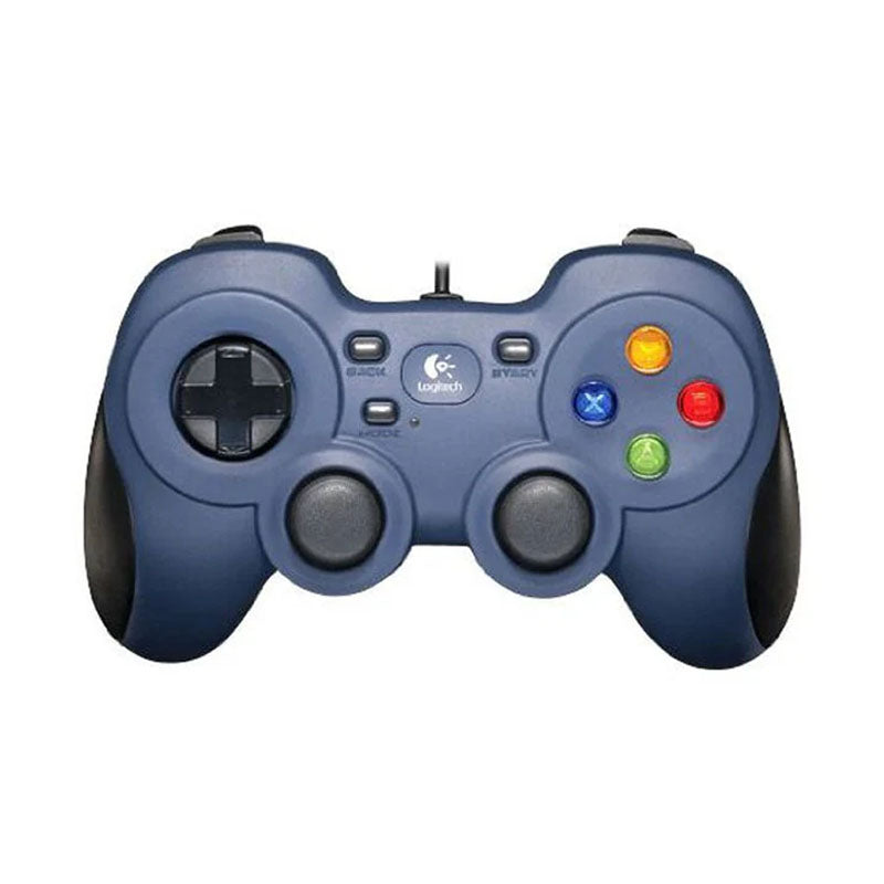 Logitech F310 Wired Gamepad, Works with Android TV, Extensive Game Support, 4 Switch D-Pad, Easy to Set Up, Comfortable Grip, 1.8 Meter Cord Length, Blue - Black | 940-000138 Logitech F310 Wired Gamepad, Works with Android TV, Extensive Game Support, 4 Switch D-Pad, Easy to Set Up, Comfortable Grip, 1.8 Meter Cord Length, Blue - Black | 940-000138